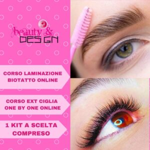Corsi Ext. Ciglia One By One e Lam Sopracciglia Online 1 Kit Compreso