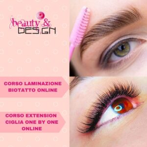 Corsi Ext. Ciglia One By One e Laminazione Sopracciglia Biotattoo Online