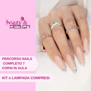 Percorso Luxury Ricostruzione Unghie 7 Corsi in aula Kit e lampada