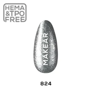 Gel Color UV&LED 824 Glitter Makear 8ml