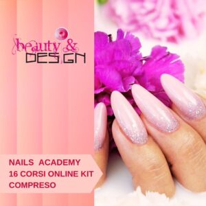 Nails Academy 16 Corsi Unghie Online con kit e Lampada