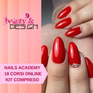 Nails Academy 18 Corsi Online kit e Lampada compresi