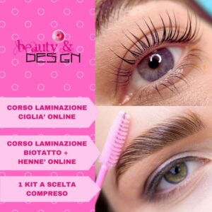Corsi Laminazione Ciglia e laminazione Sopracciglia Online 1 kit Compreso