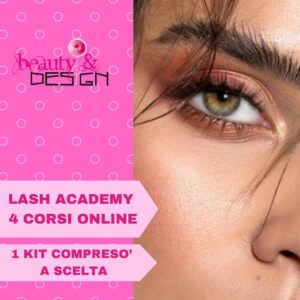 Lash Academy 4 Corsi Online 1 kit Compreso a Scelta